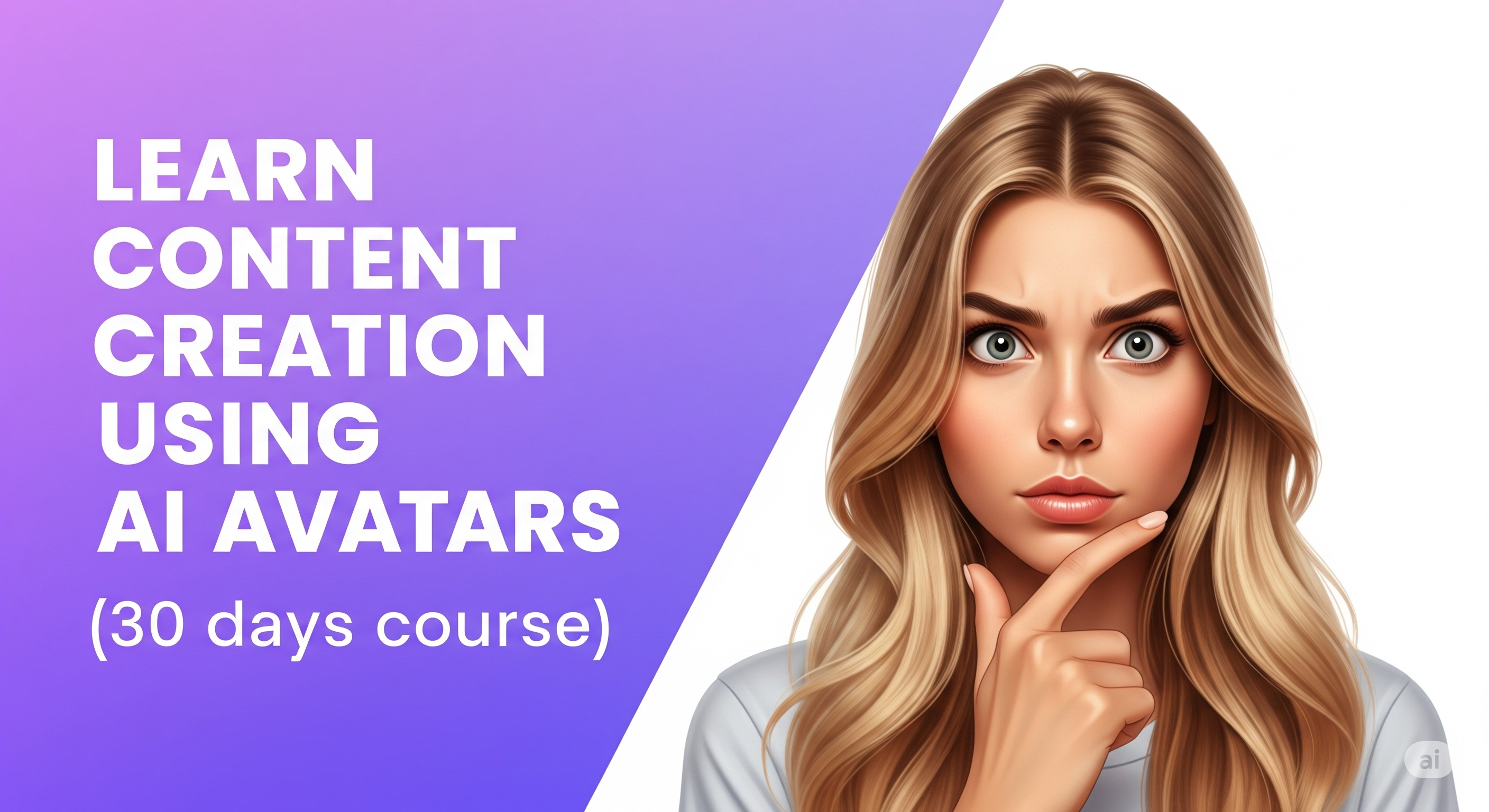 Learn Content Creation Using Ai Avatars (30 days course)